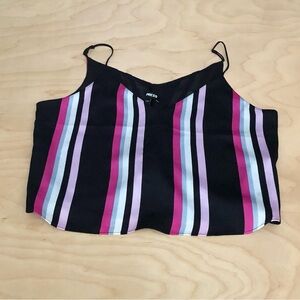 Express Striped Multicolor Camisole Crop Top Women Size SP.